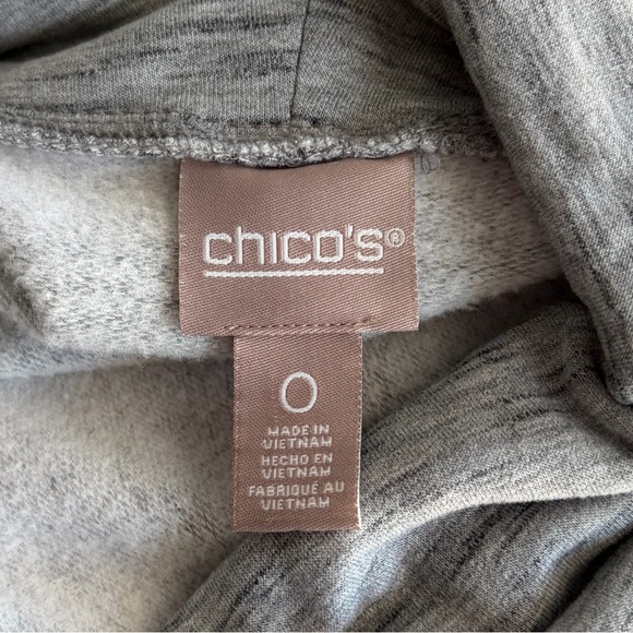 •Chico’s• COZISOFT Cowl Neck Tunic Length Top - Size Small - Picture 2 of 9